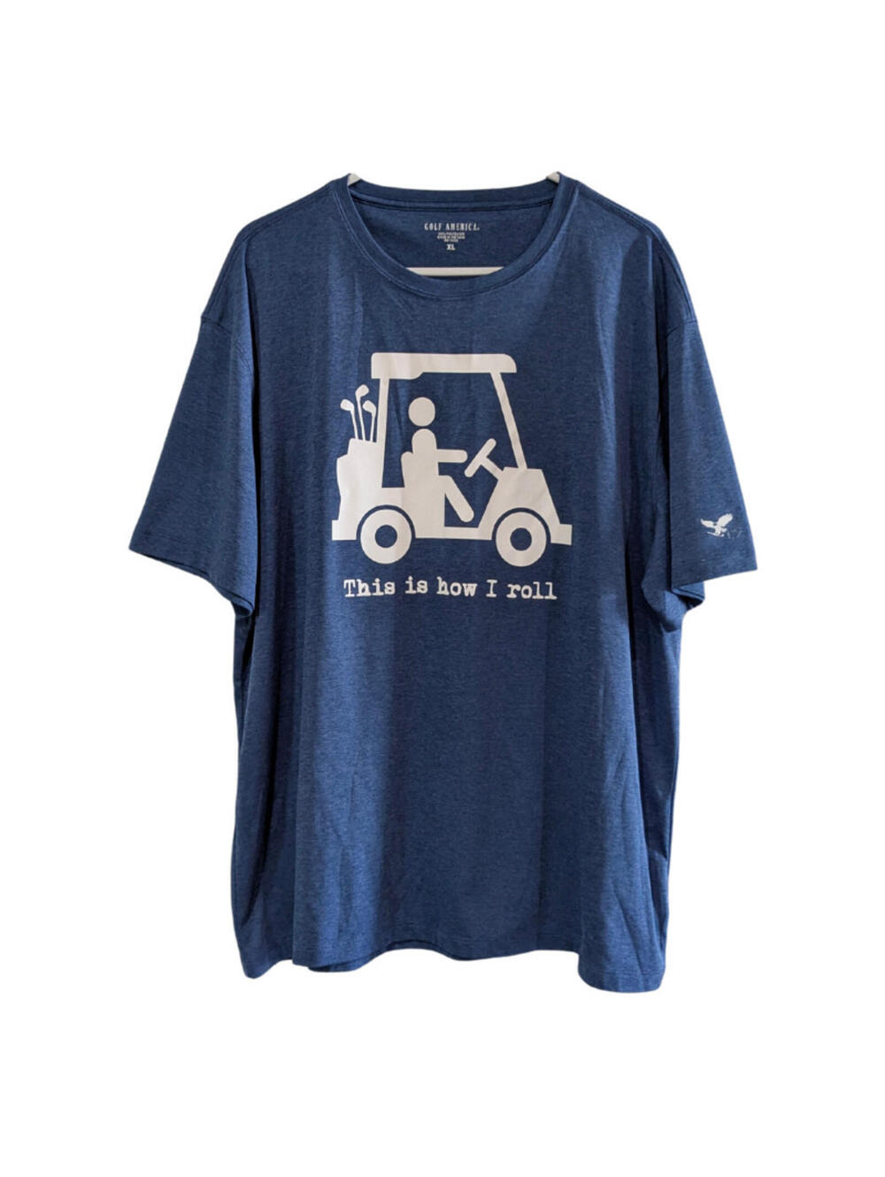Golf America Men's This Is How I Roll T-Shirt Polyester Blue XL